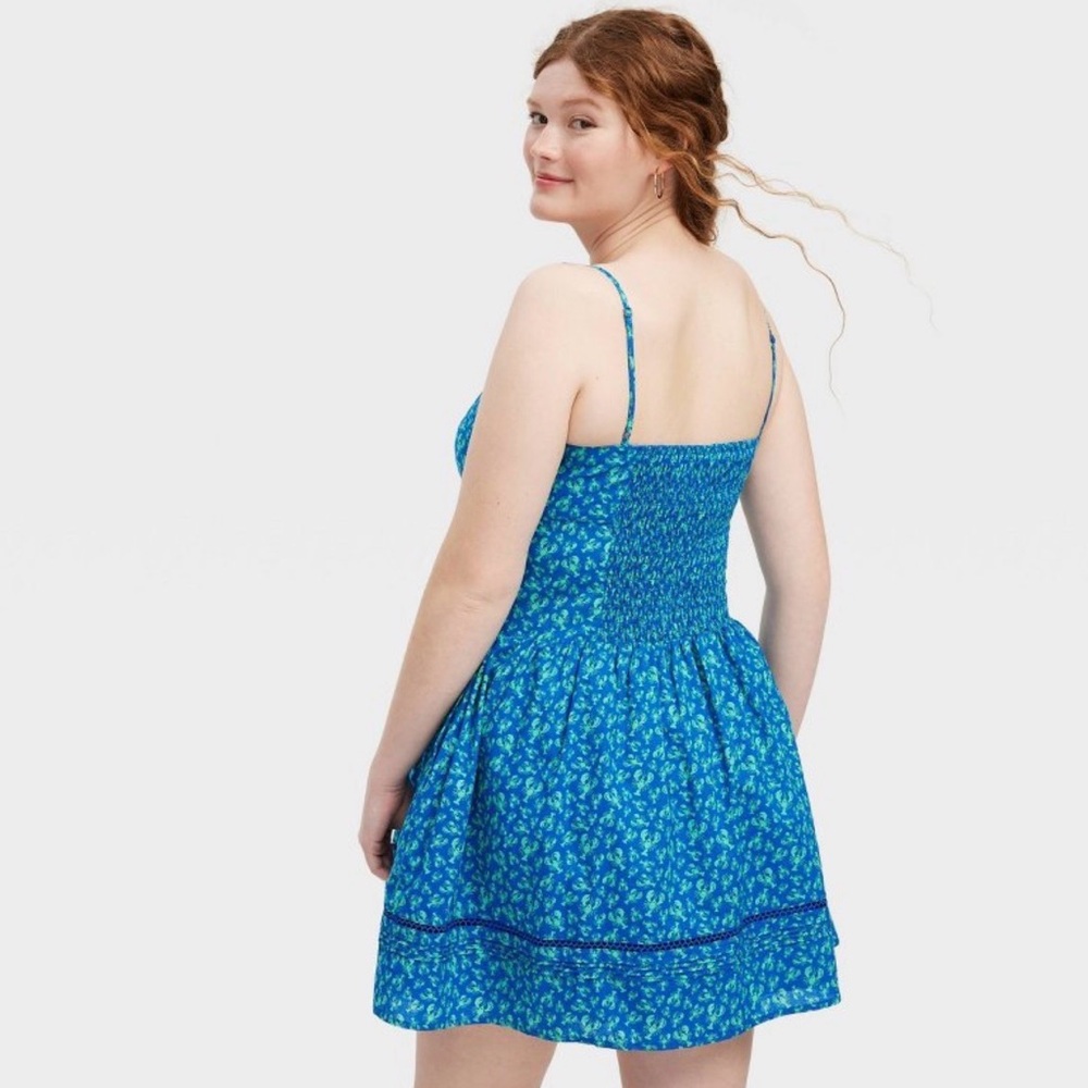 NWT Roller Rabbit x Target Lobsters Blue Drop Waist Mini Dress - Women’s M - Picture 6 of 7
